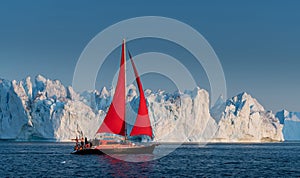 Beautiful landscape with large icebergÂ 